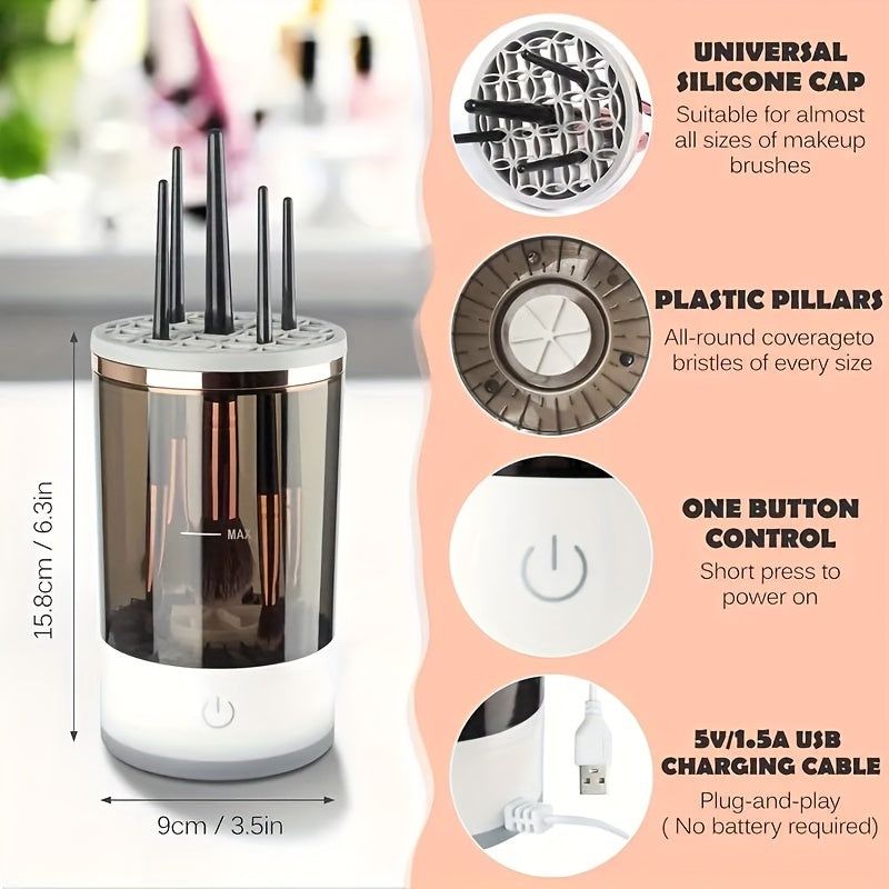 USB Electric Makeup Brush Cleaner-4